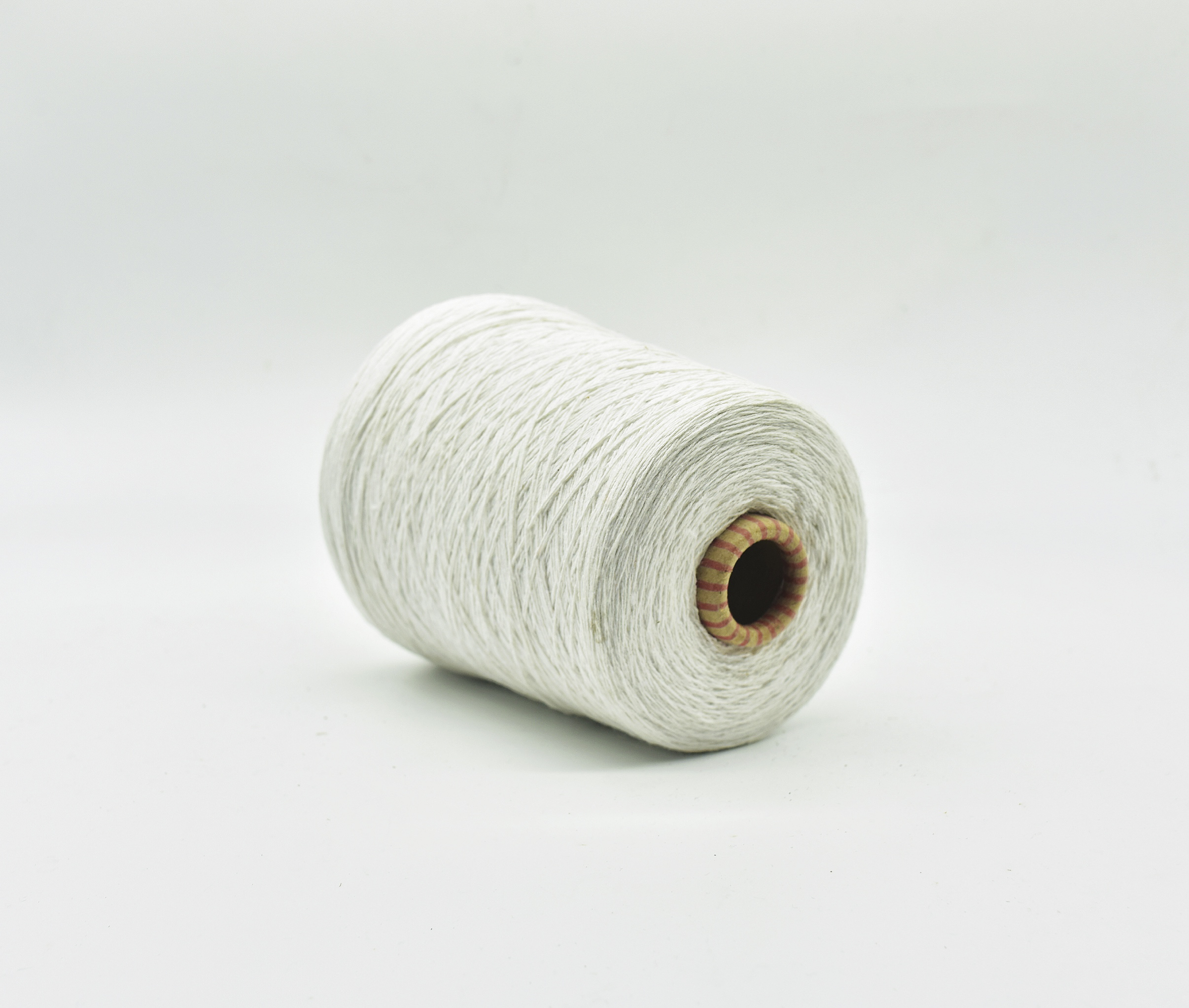 NE 18S/2 optical white recycled cotton polyester yarn for weaving 
