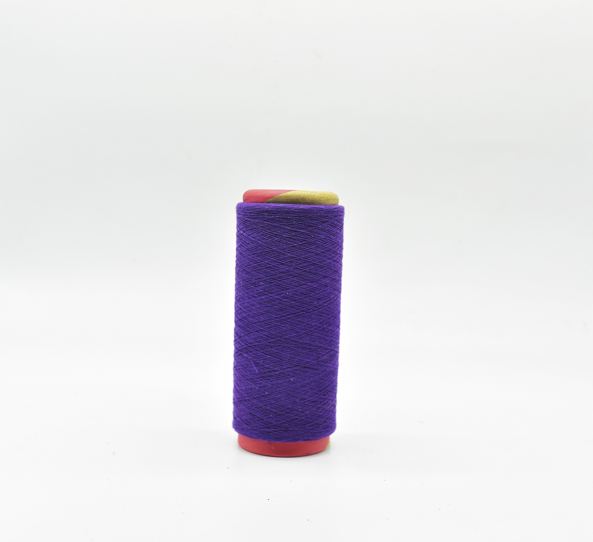 NE 16S Purple colors recycled cotton yarn for knitting socks 